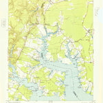 United States Geological Survey Ware Neck, VA (1948, 24000-Scale) digital map