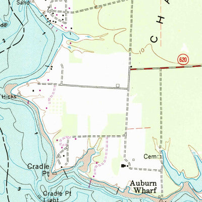 United States Geological Survey Ware Neck, VA (1965, 24000-Scale) digital map