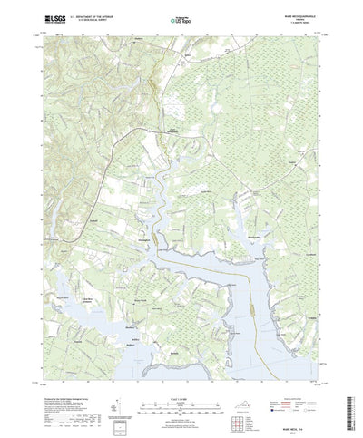 United States Geological Survey Ware Neck, VA (2022, 24000-Scale) digital map
