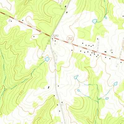 United States Geological Survey Ware Shoals West, SC (1971, 24000-Scale) digital map
