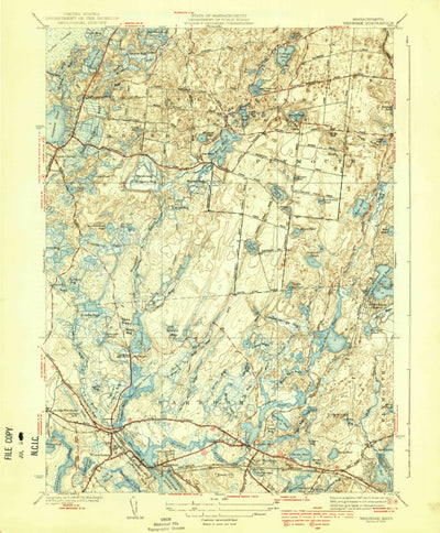 United States Geological Survey Wareham, MA (1939, 31680-Scale) digital map