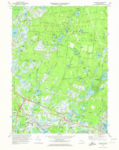 United States Geological Survey Wareham, MA (1972, 24000-Scale) digital map