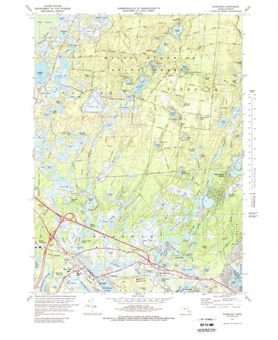 United States Geological Survey Wareham, MA (1972, 25000-Scale) digital map