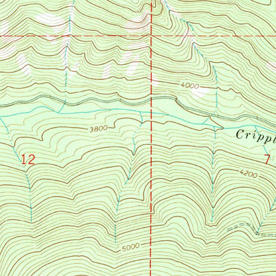 United States Geological Survey Warland Peak, MT (1963, 24000-Scale) digital map