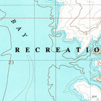 United States Geological Survey Warm Creek Bay, UT-AZ (1985, 24000-Scale) digital map