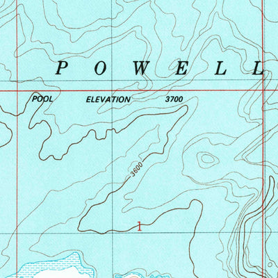 United States Geological Survey Warm Creek Bay, UT-AZ (1985, 24000-Scale) digital map