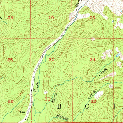 United States Geological Survey Warm Lake, ID (1954, 62500-Scale) digital map