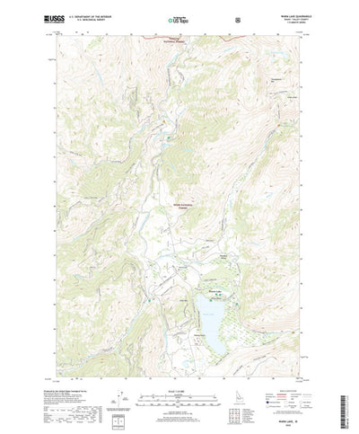 United States Geological Survey Warm Lake, ID (2020, 24000-Scale) digital map