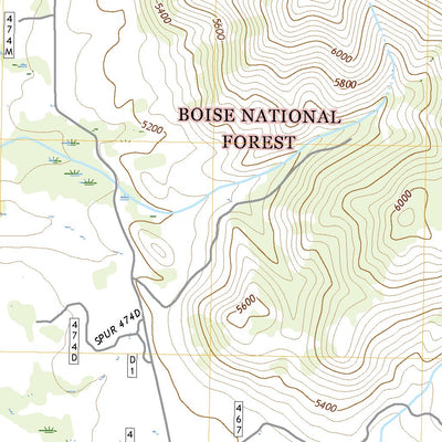 United States Geological Survey Warm Lake, ID (2020, 24000-Scale) digital map