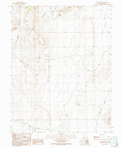 United States Geological Survey Warm Point, UT (1991, 24000-Scale) digital map