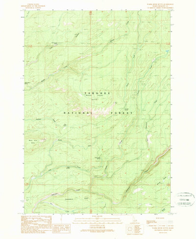 United States Geological Survey Warm River Butte, ID (1989, 24000-Scale) digital map