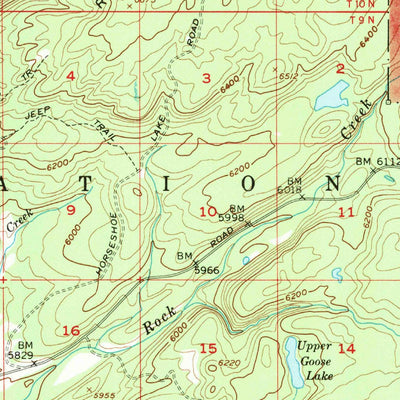 United States Geological Survey Warm River Butte, ID-WY (1957, 62500-Scale) digital map