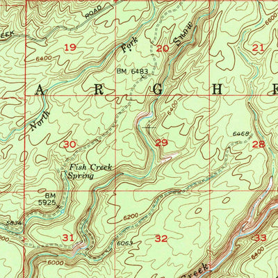 United States Geological Survey Warm River Butte, ID-WY (1957, 62500-Scale) digital map