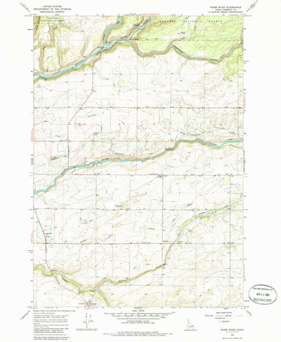 United States Geological Survey Warm River, ID (1965, 24000-Scale) digital map