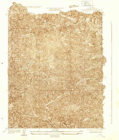United States Geological Survey Warm Spring, CA (1931, 24000-Scale) digital map