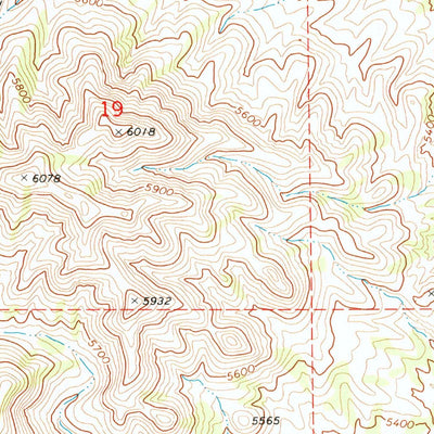 United States Geological Survey Warm Spring Hills, UT (1971, 24000-Scale) digital map