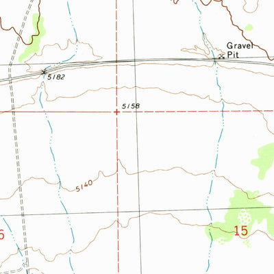 United States Geological Survey Warm Spring Hills, UT (1991, 24000-Scale) digital map