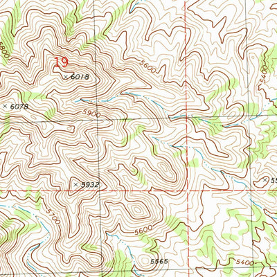 United States Geological Survey Warm Spring Hills, UT (1991, 24000-Scale) digital map