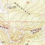 United States Geological Survey Warm Spring Mountain, WY (1956, 24000-Scale) digital map