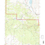 United States Geological Survey Warm Spring Mountain, WY (1991, 24000-Scale) digital map