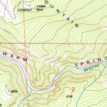 United States Geological Survey Warm Spring Mountain, WY (1991, 24000-Scale) digital map