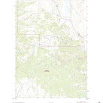United States Geological Survey Warm Spring Mountain, WY (2021, 24000-Scale) digital map