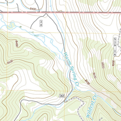 United States Geological Survey Warm Spring Mountain, WY (2021, 24000-Scale) digital map