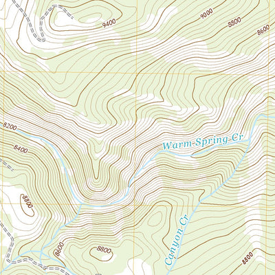 United States Geological Survey Warm Spring Mountain, WY (2021, 24000-Scale) digital map