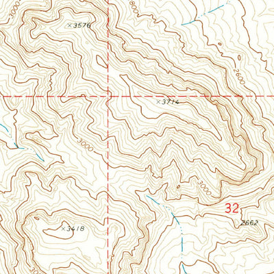 United States Geological Survey Warm Springs, AZ (1970, 24000-Scale) digital map