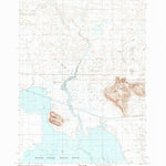 United States Geological Survey Warm Springs Butte, OR (1990, 24000-Scale) digital map
