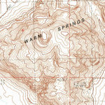 United States Geological Survey Warm Springs Butte, OR (1990, 24000-Scale) digital map