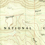 United States Geological Survey Warm Springs Canyon, AZ (1988, 24000-Scale) digital map