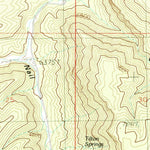 United States Geological Survey Warm Springs Canyon, AZ (1988, 24000-Scale) digital map