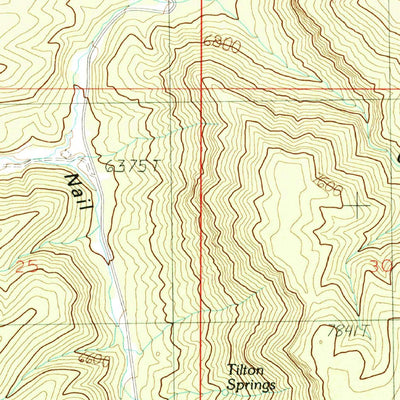 United States Geological Survey Warm Springs Canyon, AZ (1988, 24000-Scale) digital map