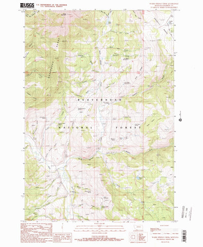 United States Geological Survey Warm Springs Creek, MT (1988, 24000-Scale) digital map
