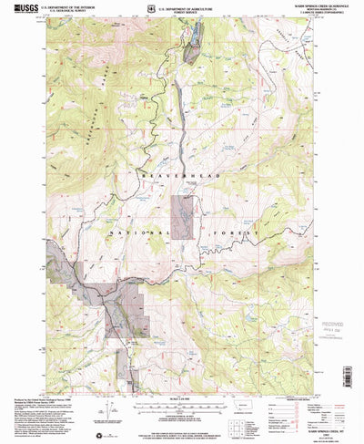 United States Geological Survey Warm Springs Creek, MT (1997, 24000-Scale) digital map