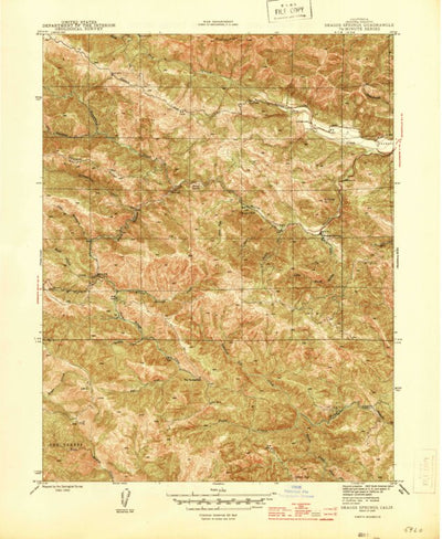 United States Geological Survey Warm Springs Dam, CA (1944, 31680-Scale) digital map