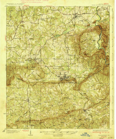 United States Geological Survey Warm Springs, GA (1936, 62500-Scale) digital map