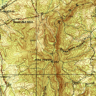 United States Geological Survey Warm Springs, GA (1936, 62500-Scale) digital map