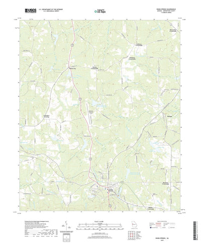 United States Geological Survey Warm Springs, GA (2020, 24000-Scale) digital map