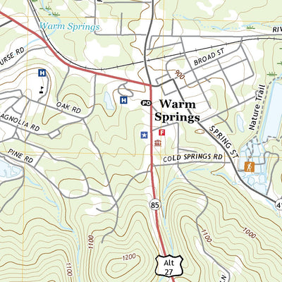 United States Geological Survey Warm Springs, GA (2020, 24000-Scale) digital map