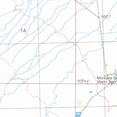 United States Geological Survey Warm Springs, MT (1989, 24000-Scale) digital map
