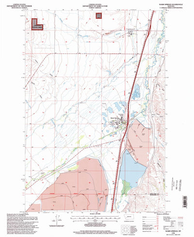 United States Geological Survey Warm Springs, MT (1996, 24000-Scale) digital map