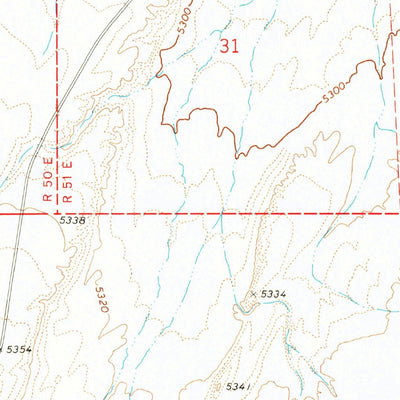 United States Geological Survey Warm Springs, NV (1968, 24000-Scale) digital map