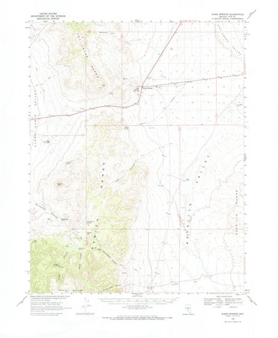 United States Geological Survey Warm Springs, NV (1968, 62500-Scale) digital map