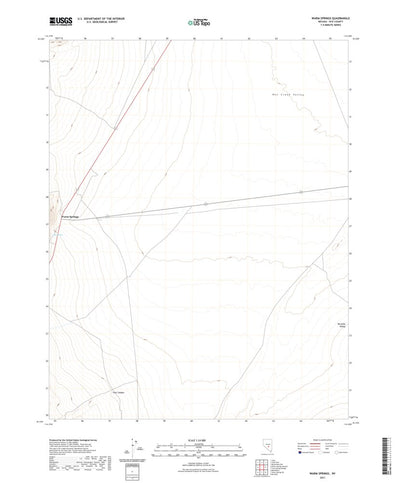 United States Geological Survey Warm Springs, NV (2021, 24000-Scale) digital map