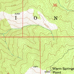 United States Geological Survey Warm Springs Point, ID (1957, 24000-Scale) digital map