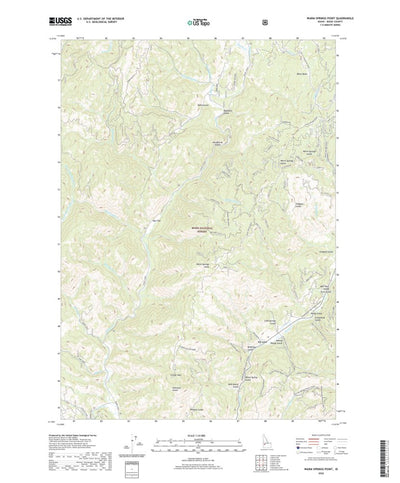 United States Geological Survey Warm Springs Point, ID (2020, 24000-Scale) digital map