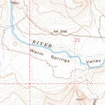United States Geological Survey Warm Springs Reservoir, OR (1979, 24000-Scale) digital map