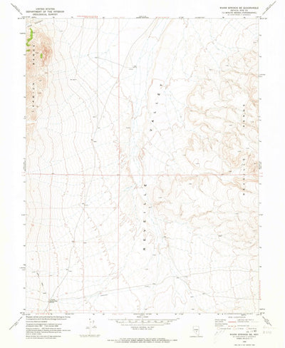 United States Geological Survey Warm Springs SE, NV (1968, 24000-Scale) digital map